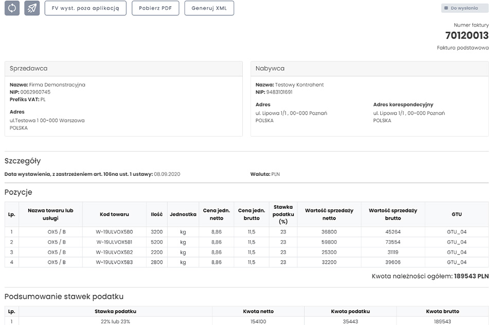 Pobranie numeru nadanego fakturze przez KSeF